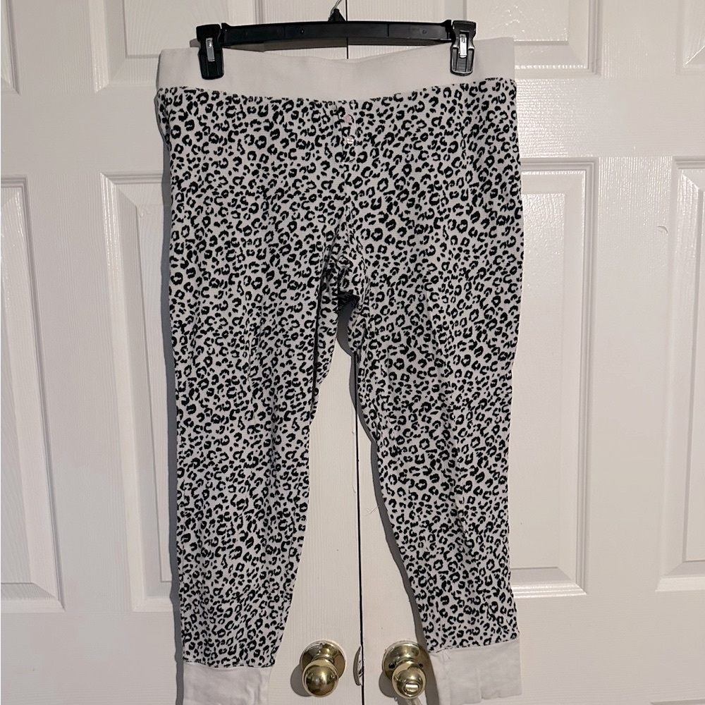 Leopard Print Pajama Bottoms